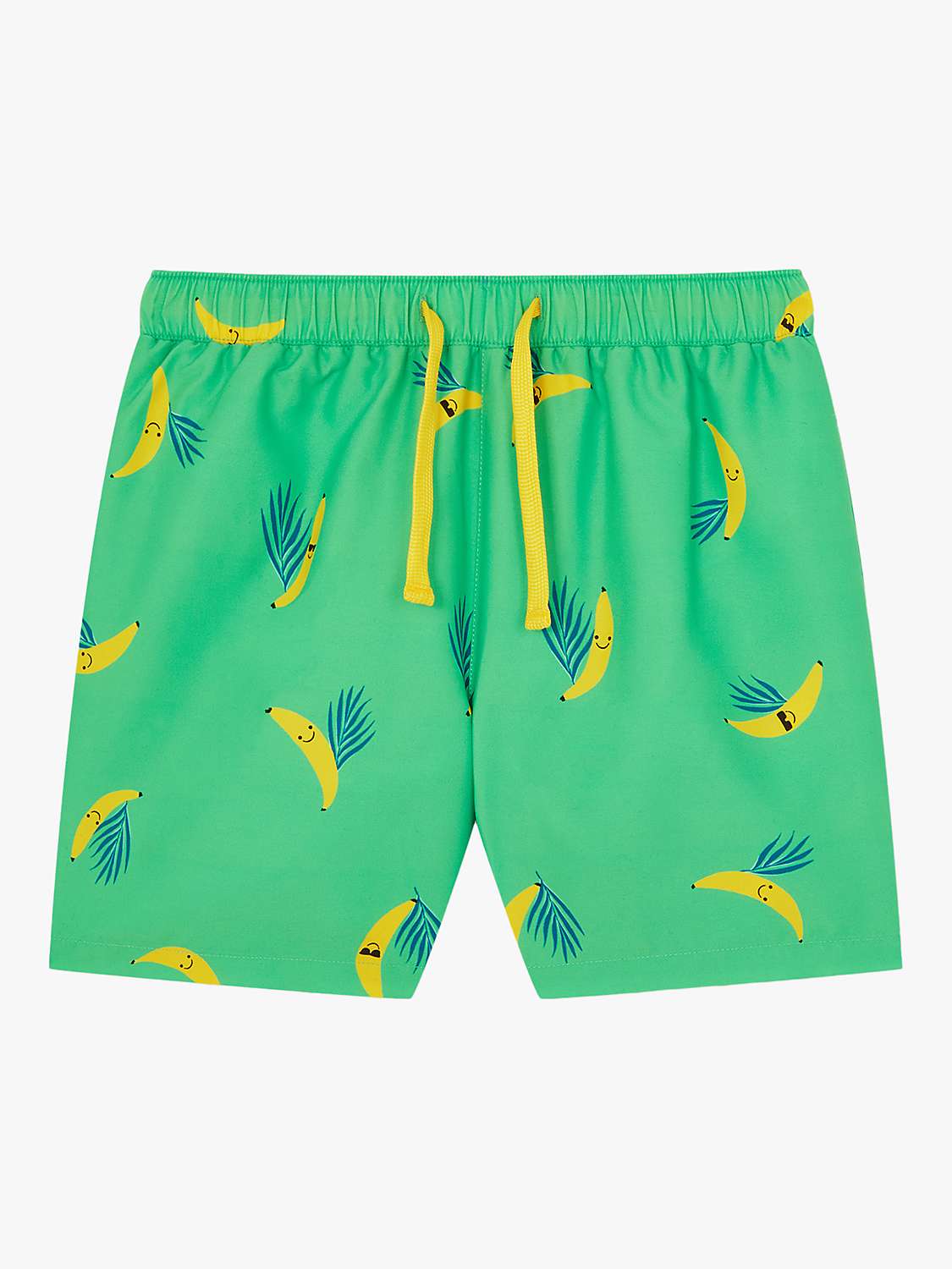 Buy Angels by Accessorize Kids' Banana Print Swim Shorts, Green/Multi Online at johnlewis.com