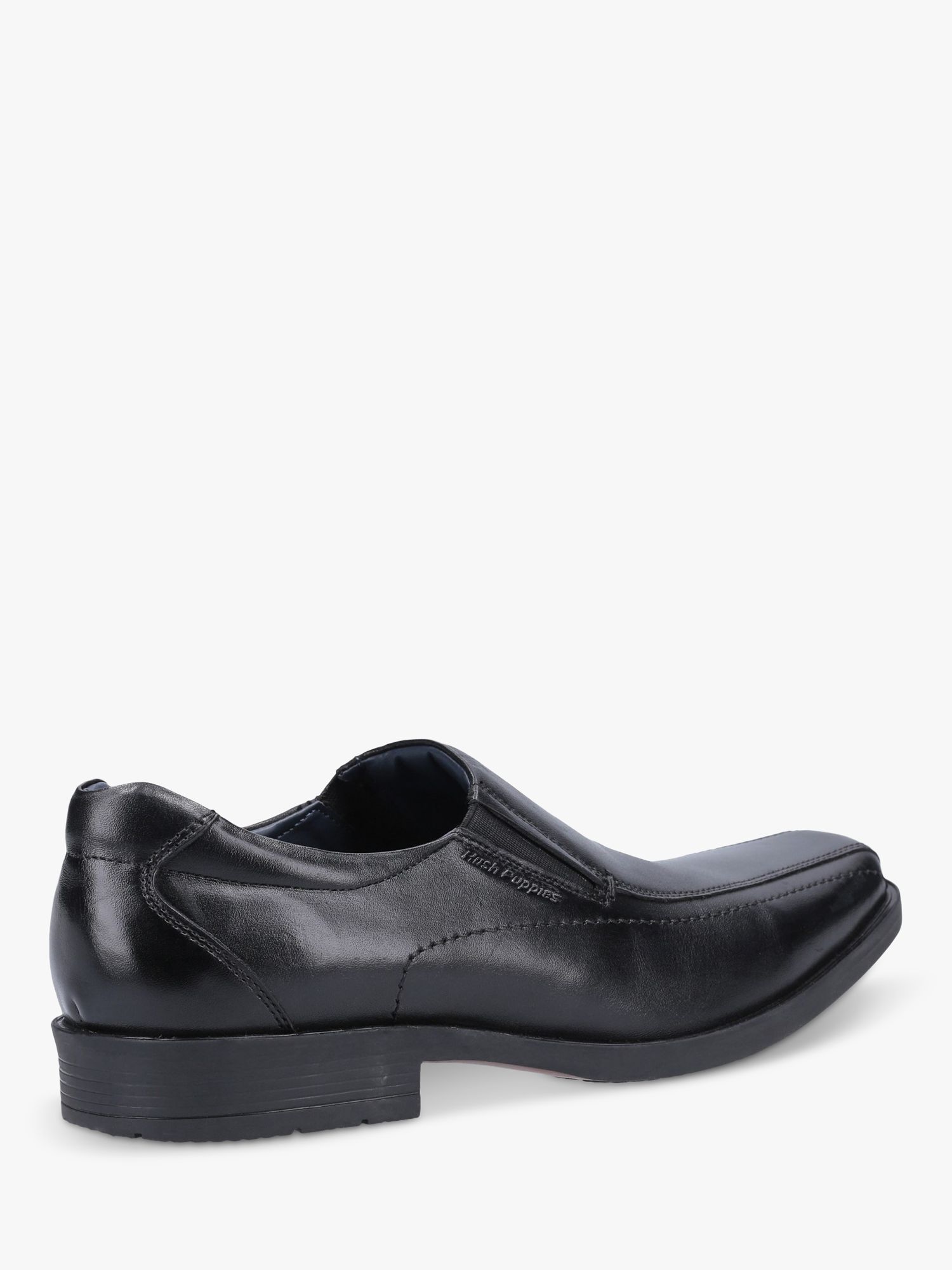 Hush Puppies Brody Leather Slip On Shoes, Black, 6
