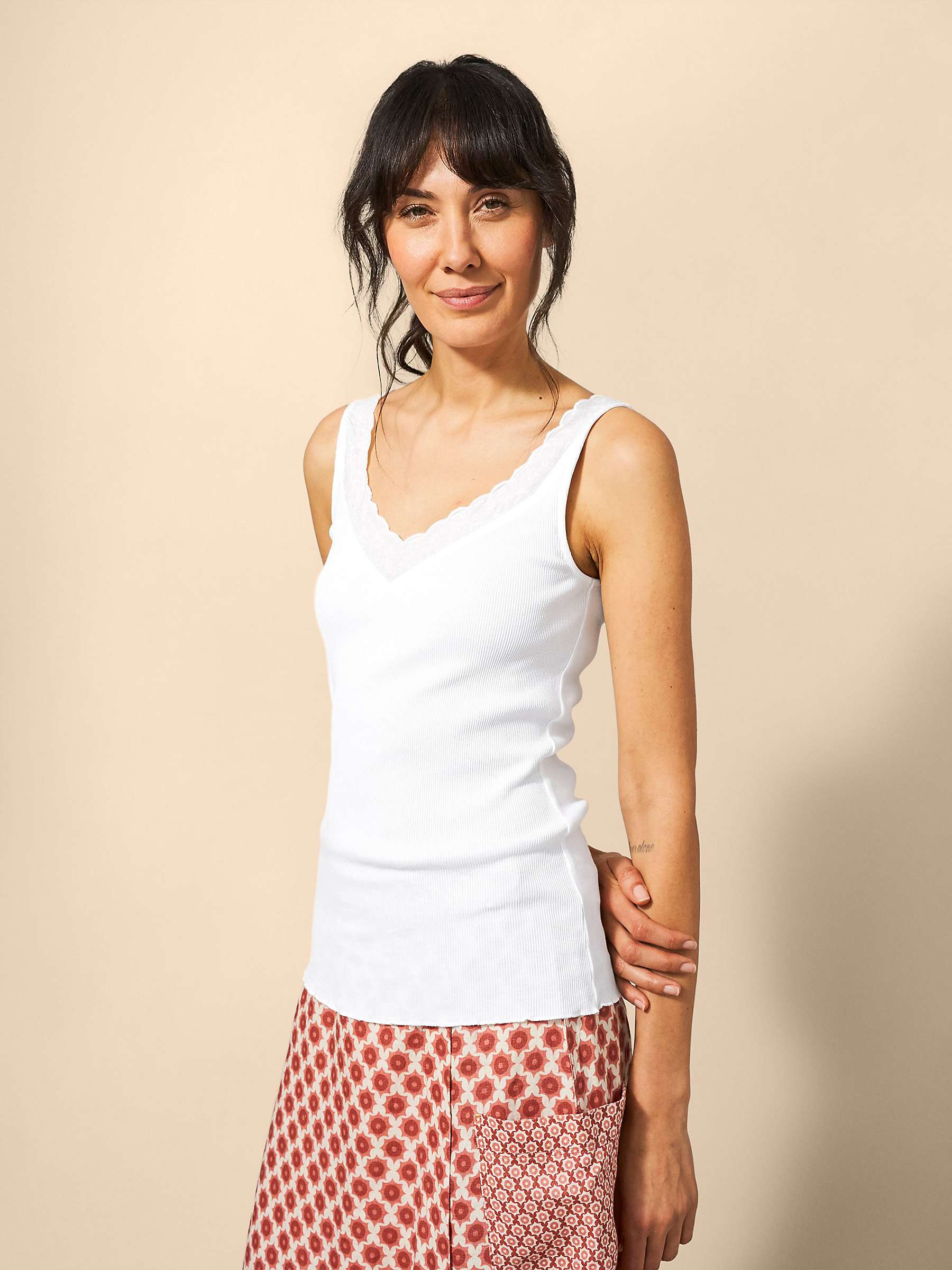 Buy White Stuff Seabreeze Embroidered Vest Online at johnlewis.com