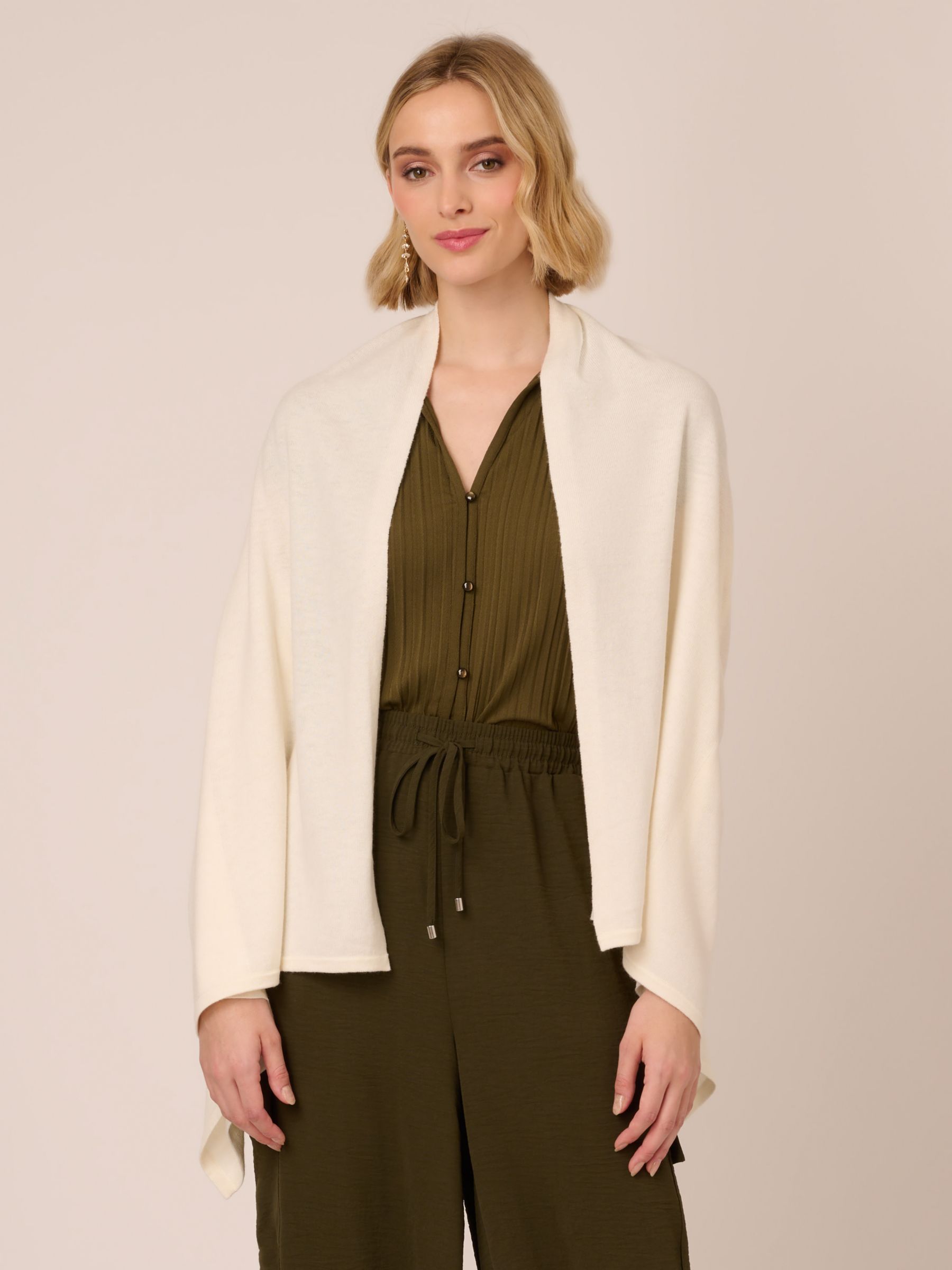 Adrianna Papell Slim Solid Shug Ivory at John Lewis Partners