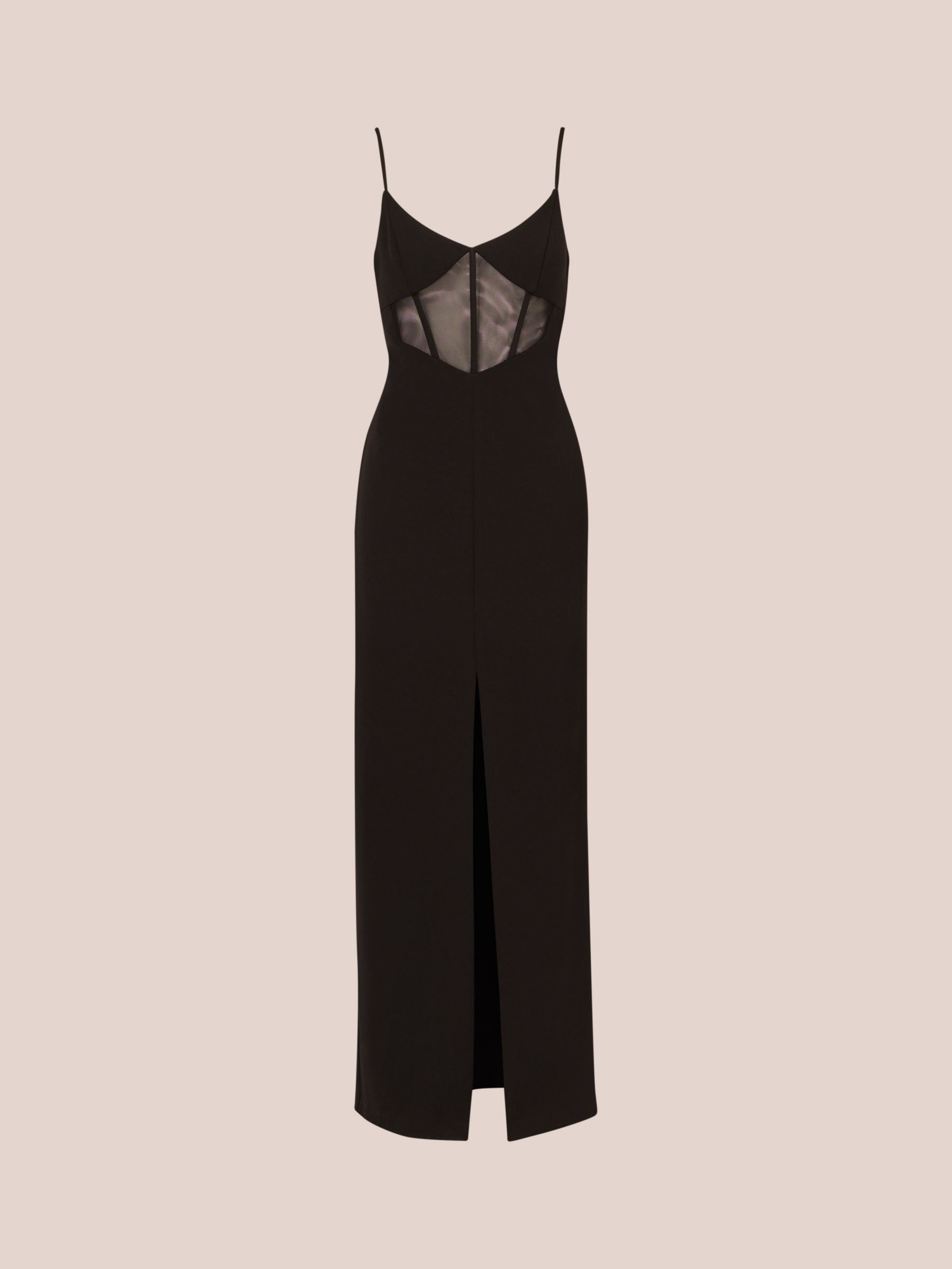 Buy Adrianna by Adrianna Papell Knit Crepe Column Maxi Dress, Black Online at johnlewis.com