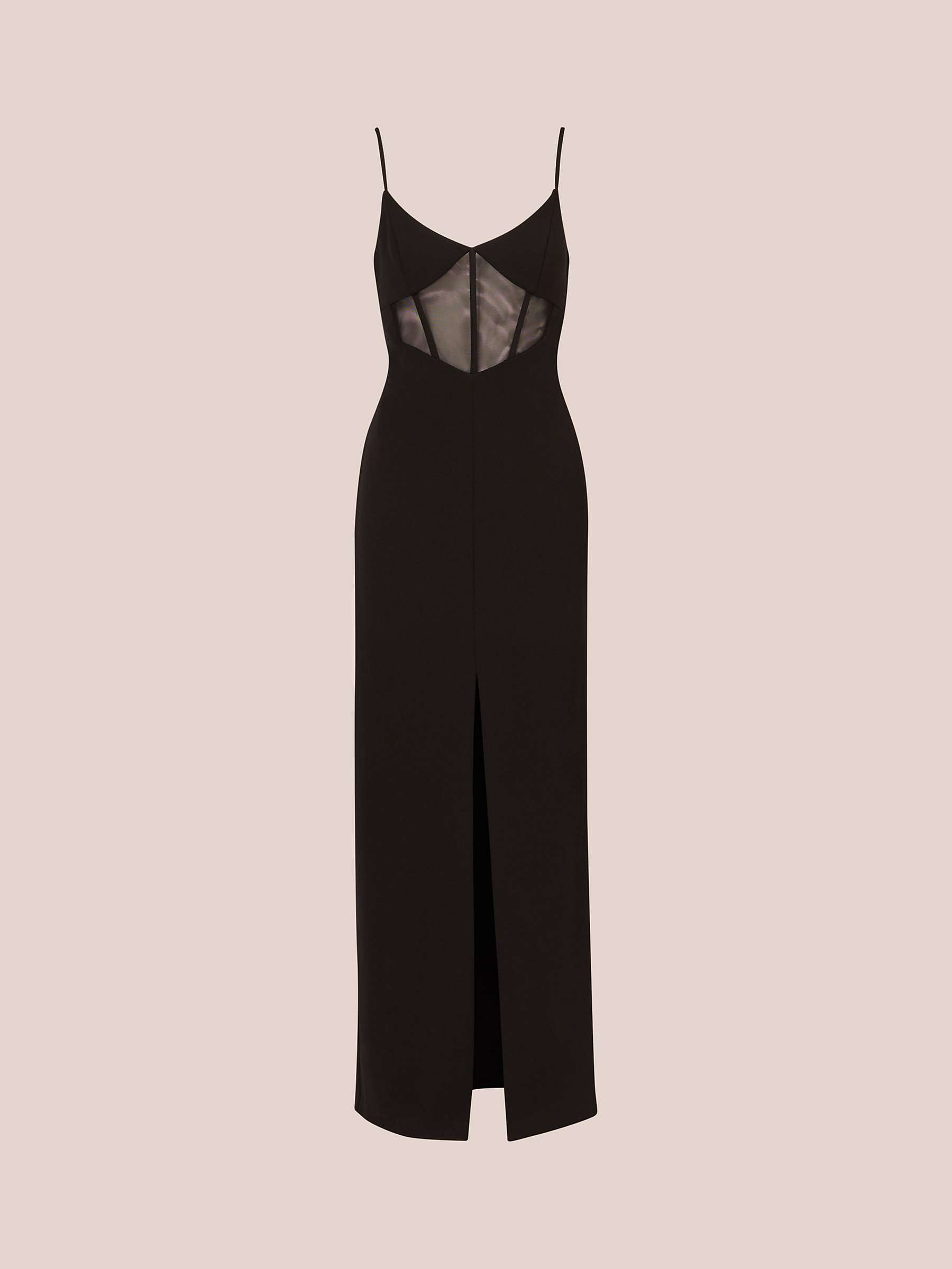 Buy Adrianna by Adrianna Papell Knit Crepe Column Maxi Dress, Black Online at johnlewis.com