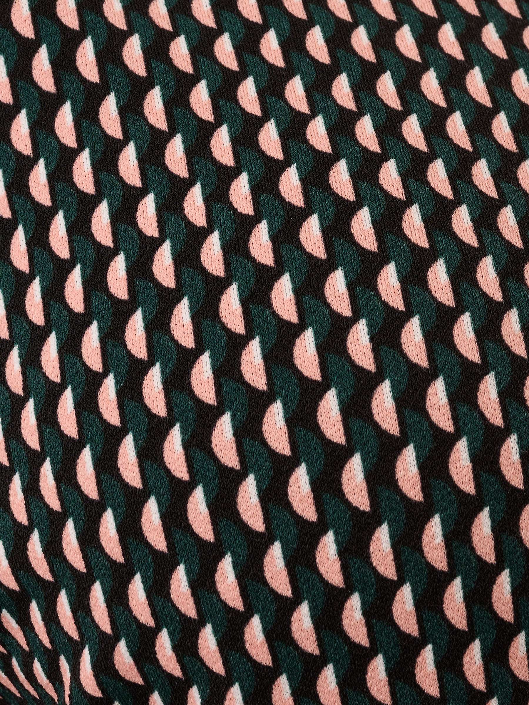 Buy Adrianna Papell Geometric Print Wrap Knee Length Dress, Hunter Online at johnlewis.com