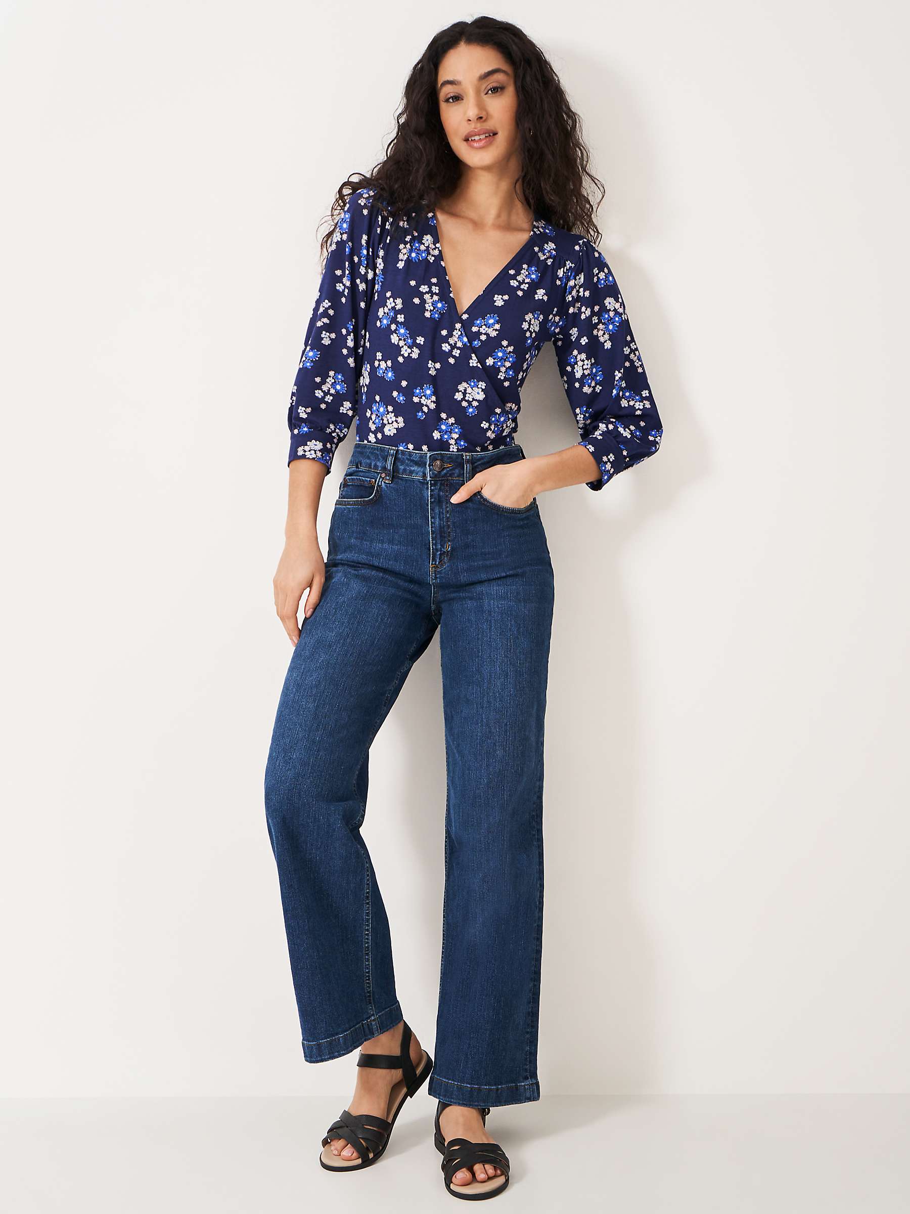 Buy Crew Clothing Wrap Top Online at johnlewis.com