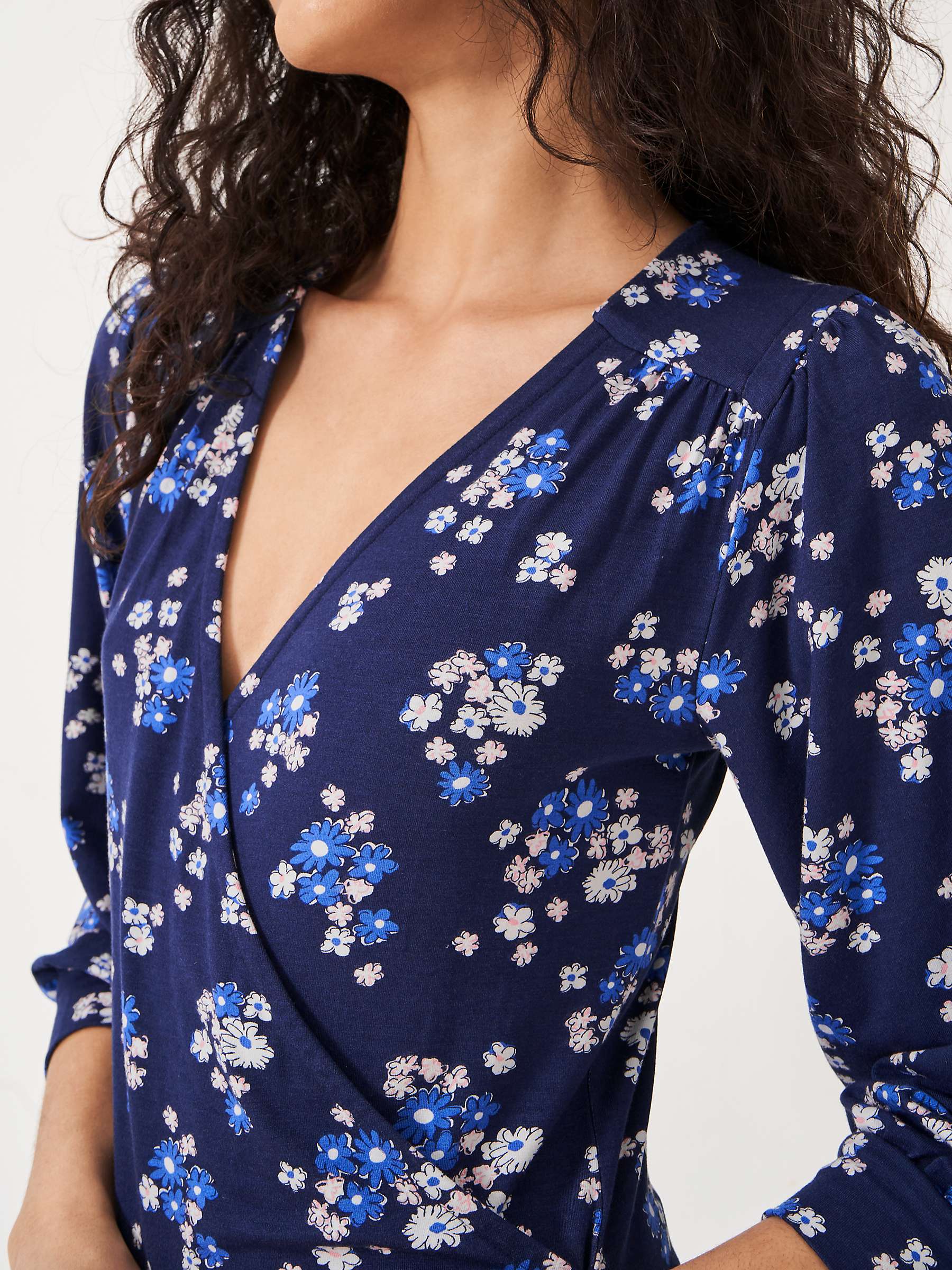 Buy Crew Clothing Wrap Top Online at johnlewis.com