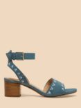 White Stuff Ivy Suede Sandals, Chambray Blue