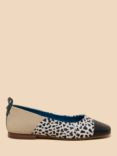 White Stuff Loral Leather Pumps, Natural/Multi