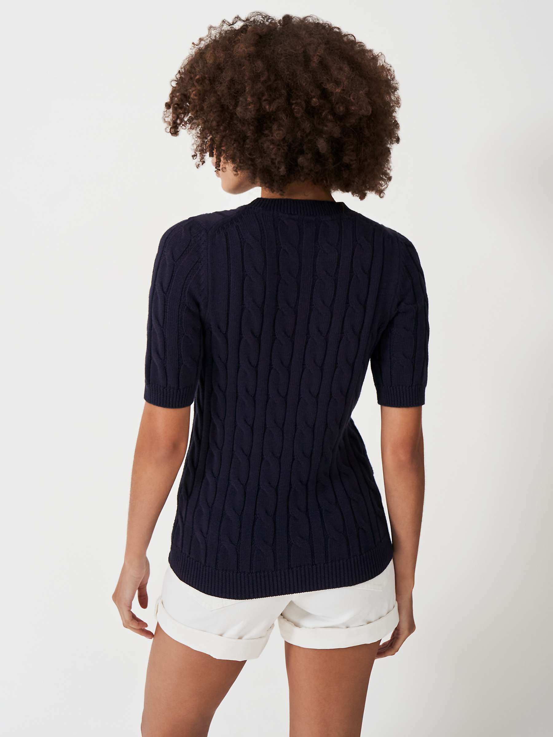 Buy Crew Clothing Cotton Summer Cable Knit Jumper Online at johnlewis.com