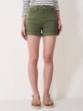 Crew Clothing Turn Up Denim Shorts, Khaki