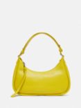 Jigsaw Crescent Small Leather Shoulder Bag, Yellow