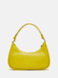 Jigsaw Crescent Small Leather Shoulder Bag, Yellow
