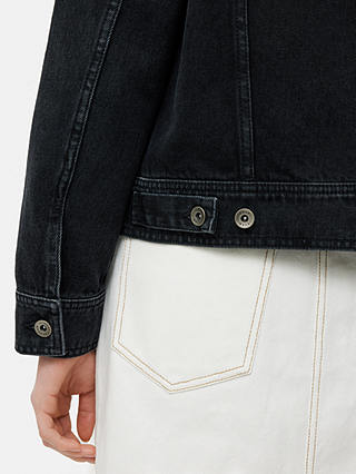 Jigsaw Washed Denim Jacket, Washed Black