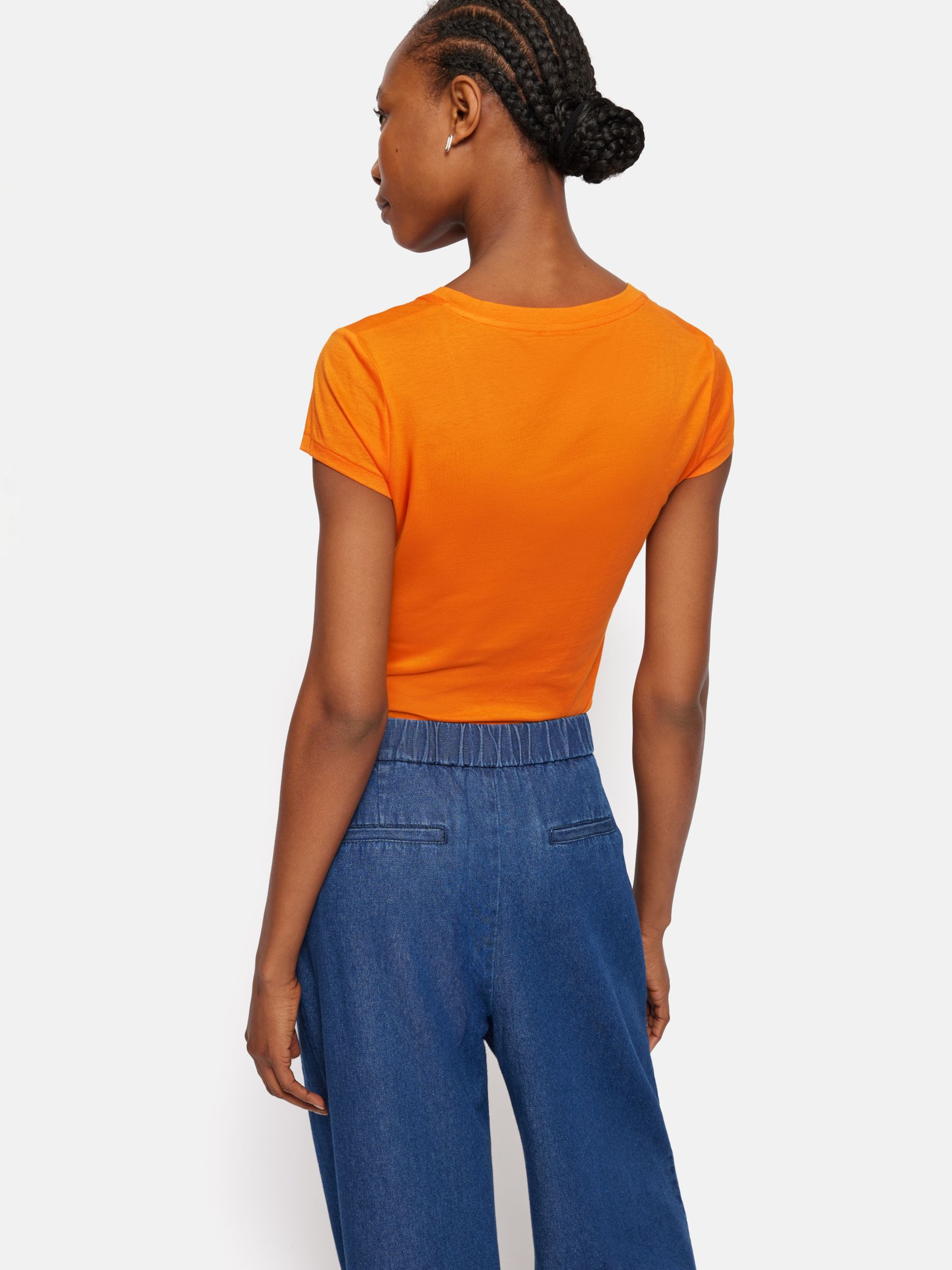 Buy Jigsaw Supima Cotton Scoop Neck T-Shirt Online at johnlewis.com