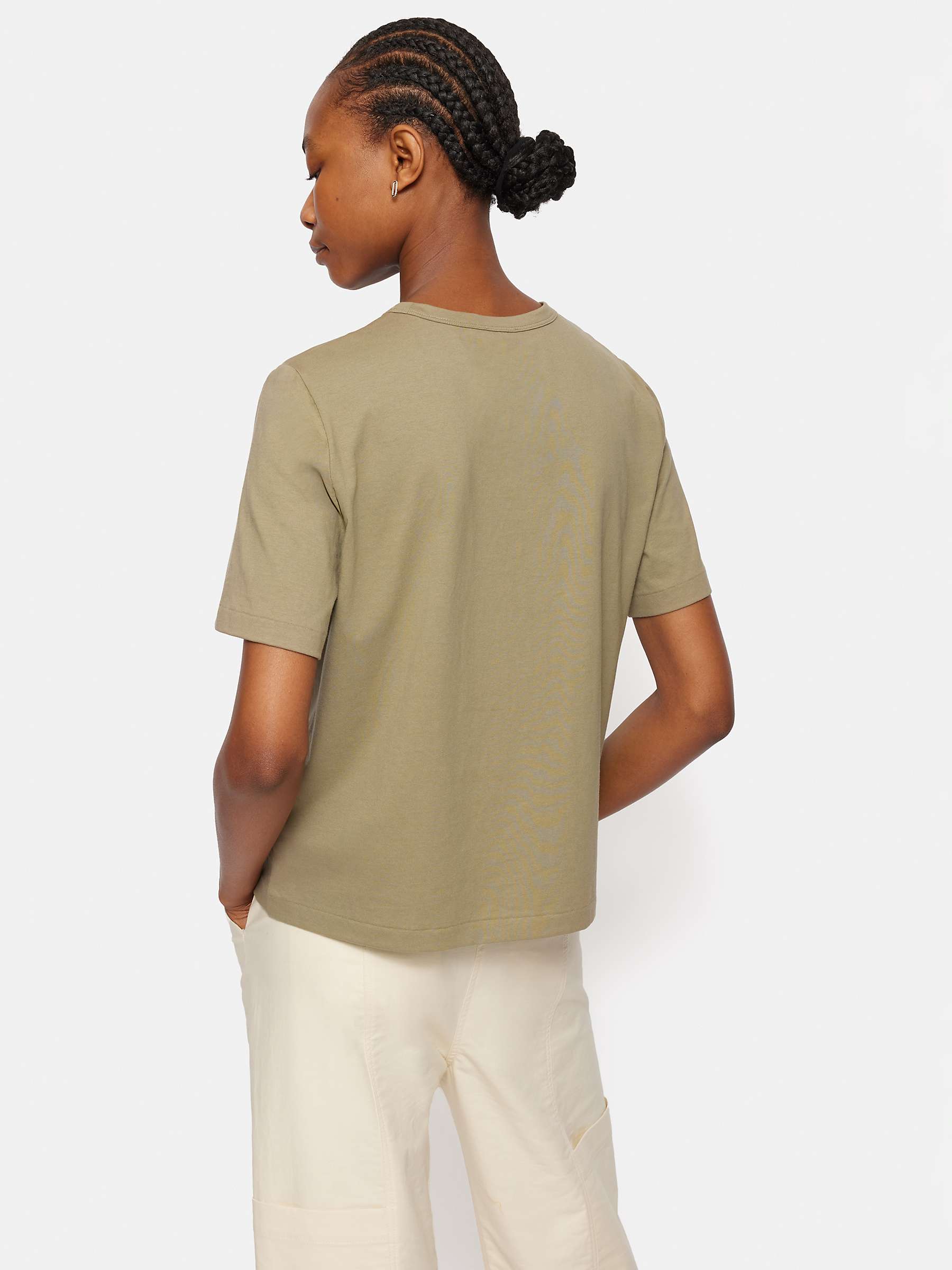 Buy Jigsaw Heavy Cotton Boy T-shirt, Khaki Online at johnlewis.com