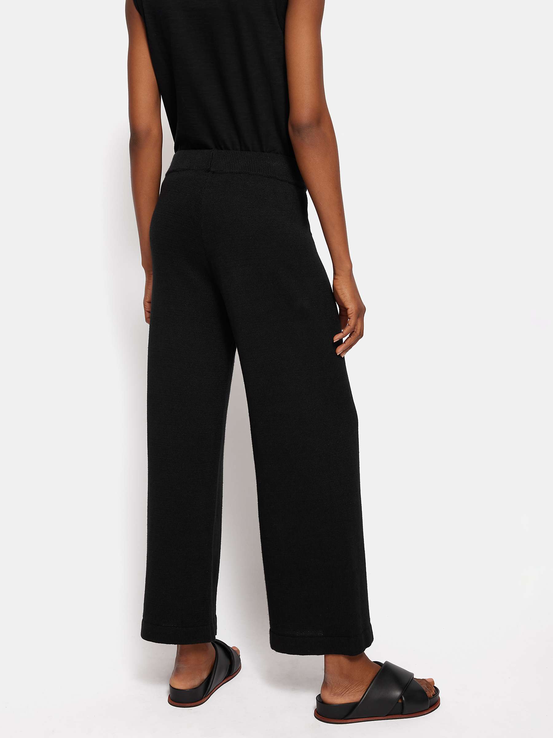 Buy Jigsaw Linen Cotton Blend Knitted Pull-On Trousers Online at johnlewis.com