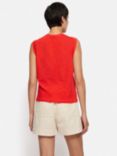 Jigsaw Cotton Slub Tank Top, Red