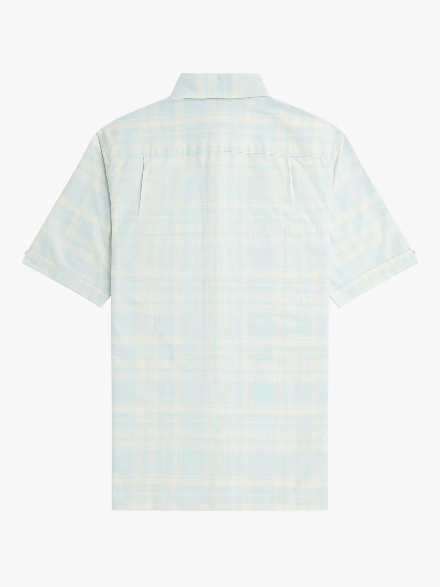 Buy Fred Perry Short Sleeve Tartan Shirt, Blue Online at johnlewis.com