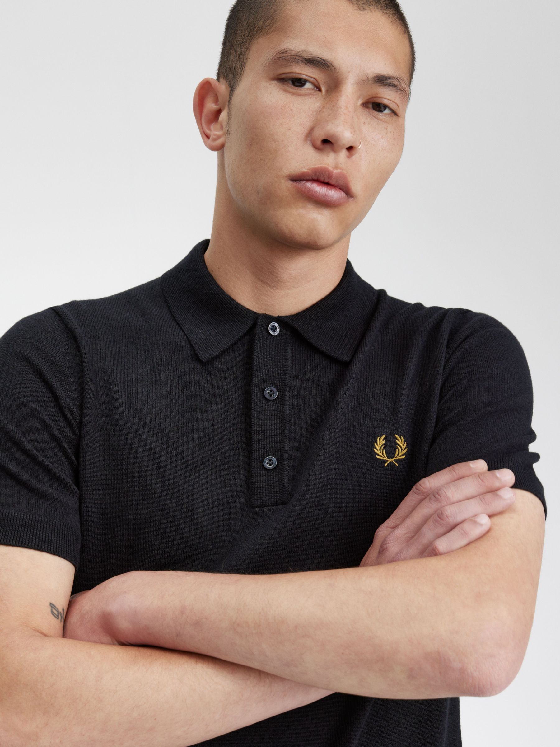 Buy Fred Perry Wool Blend Classic Knitted Polo Shirt Online at johnlewis.com