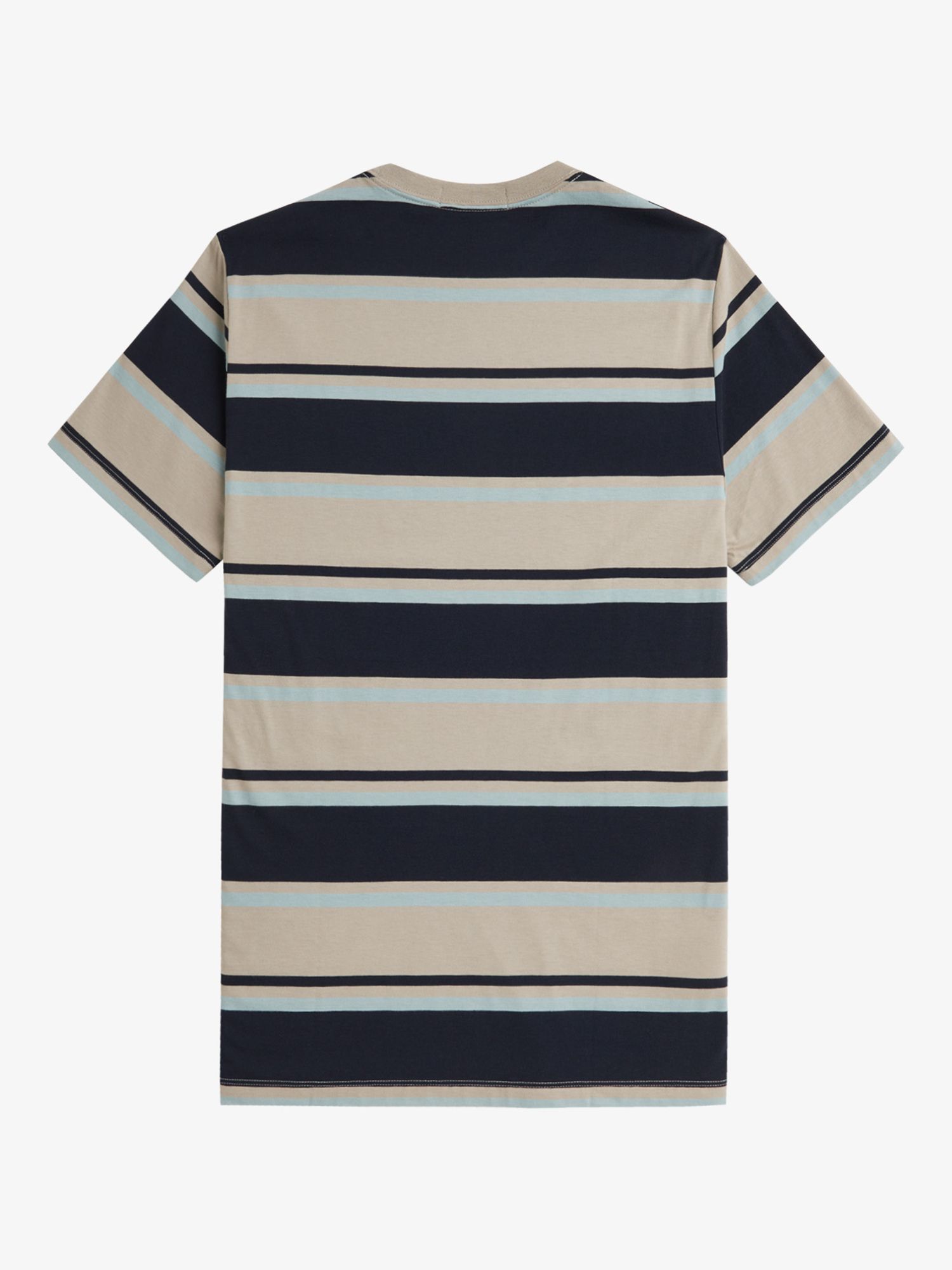 Fred Perry Stripe T-Shirt, Blue/Multi, M