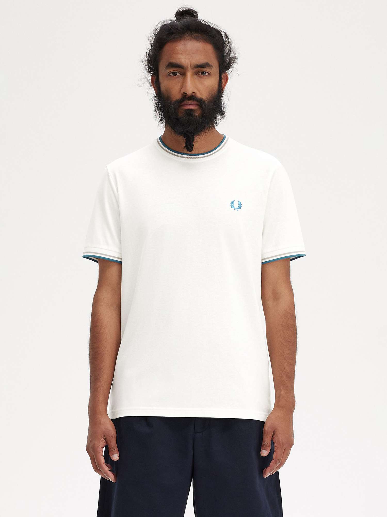 Buy Fred Perry Twin Tipped Crew Neck T-Shirt Online at johnlewis.com