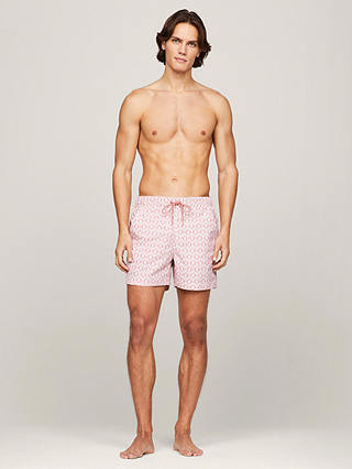 Tommy Hilfiger Drawstring Print Swim Shorts, Teaberry Blossom