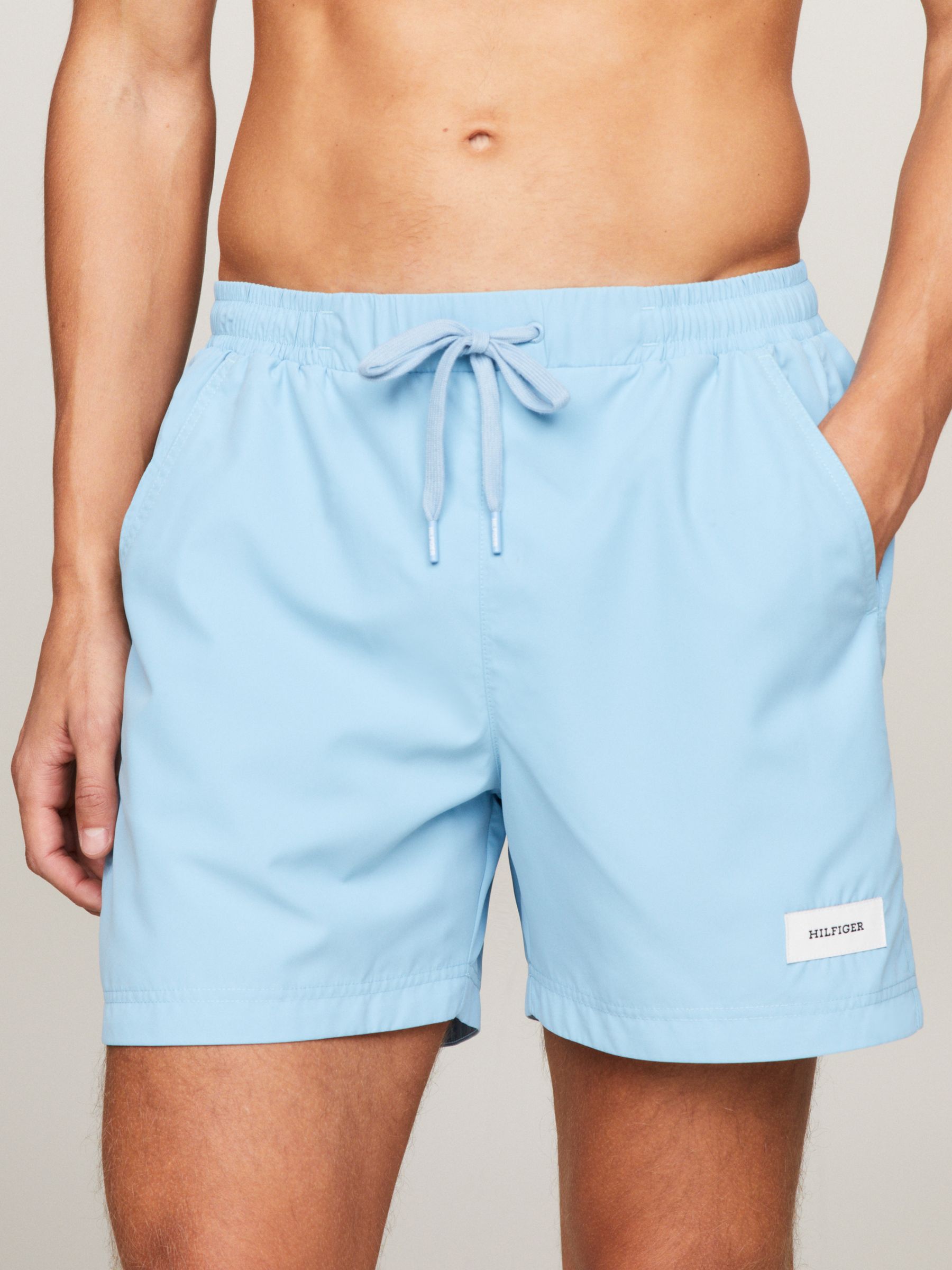 Tommy Hilfiger Drawstring Label Swim Shorts, Blue, L