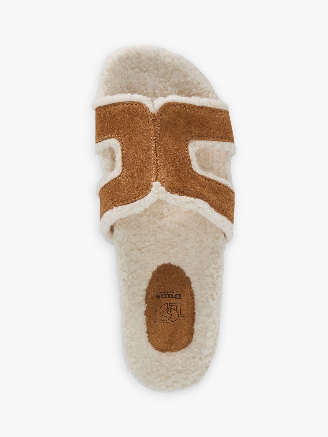 Buy Dune Loupa Suede Slider Sandals, Tan Online at johnlewis.com