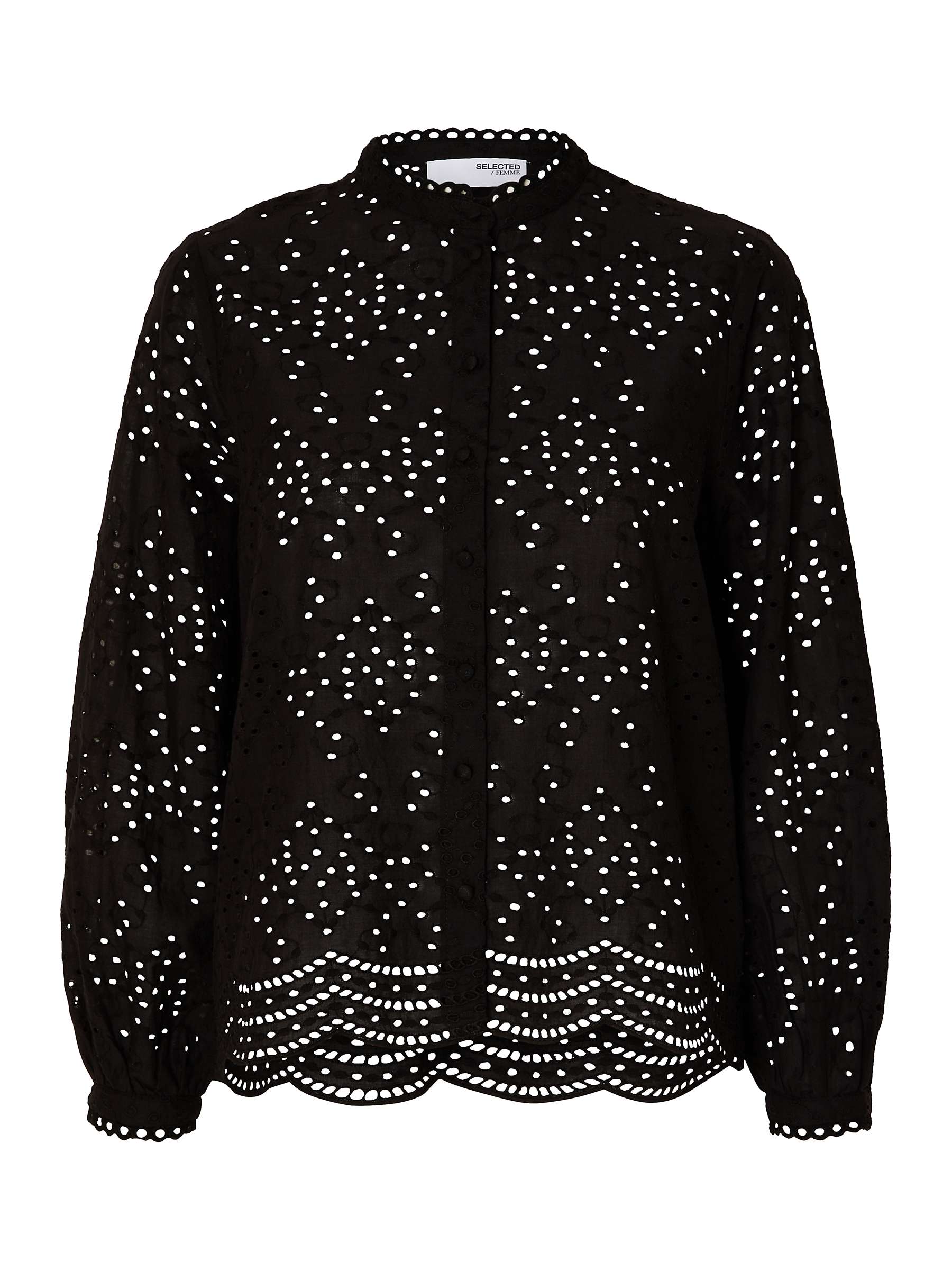Buy SELECTED FEMME Taina Broderie Blouse Online at johnlewis.com