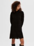 SELECTED FEMME Broderie Anglaise Mini Dress, Black