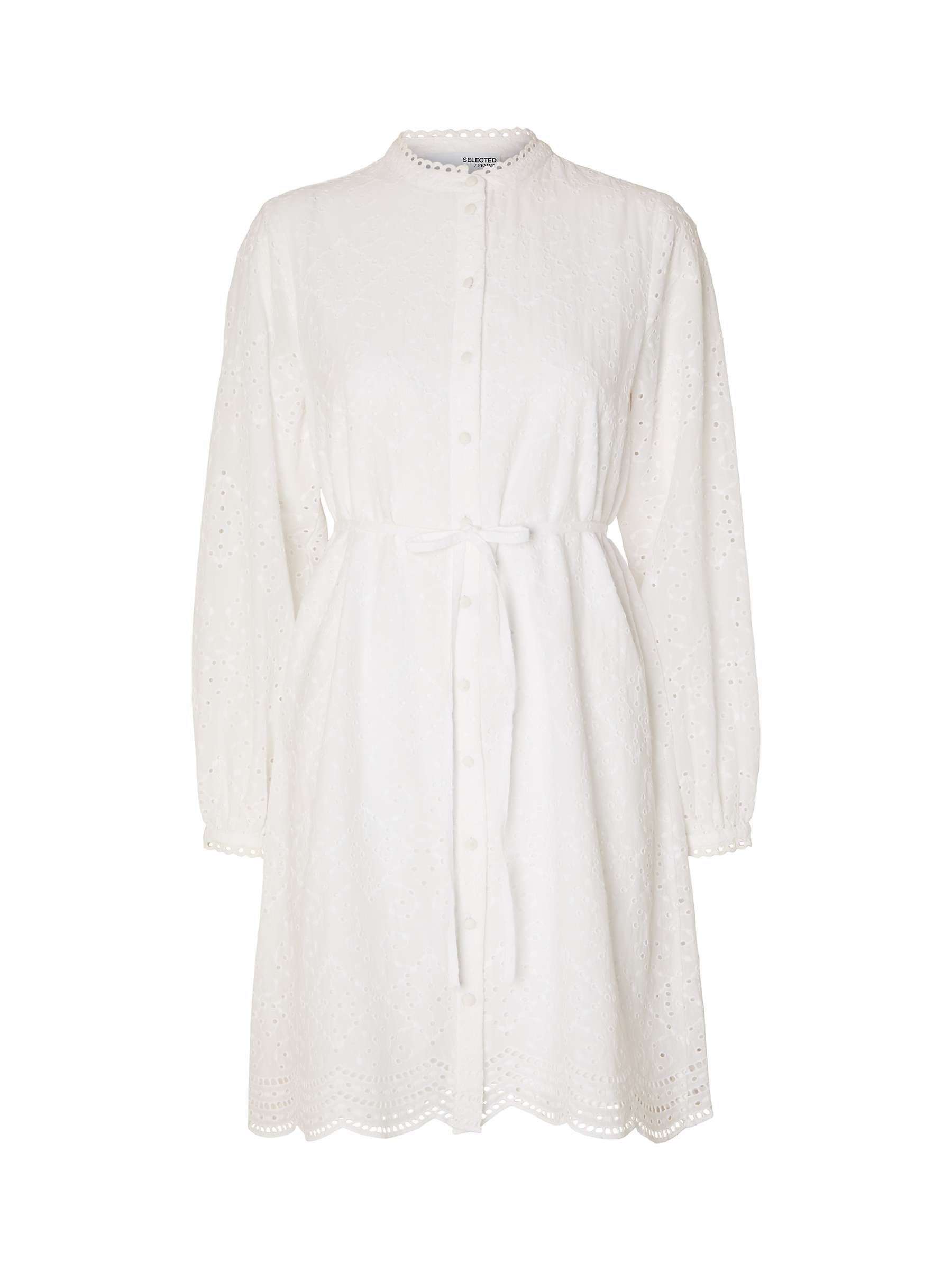 Buy SELECTED FEMME Broderie Anglaise Mini Dress Online at johnlewis.com