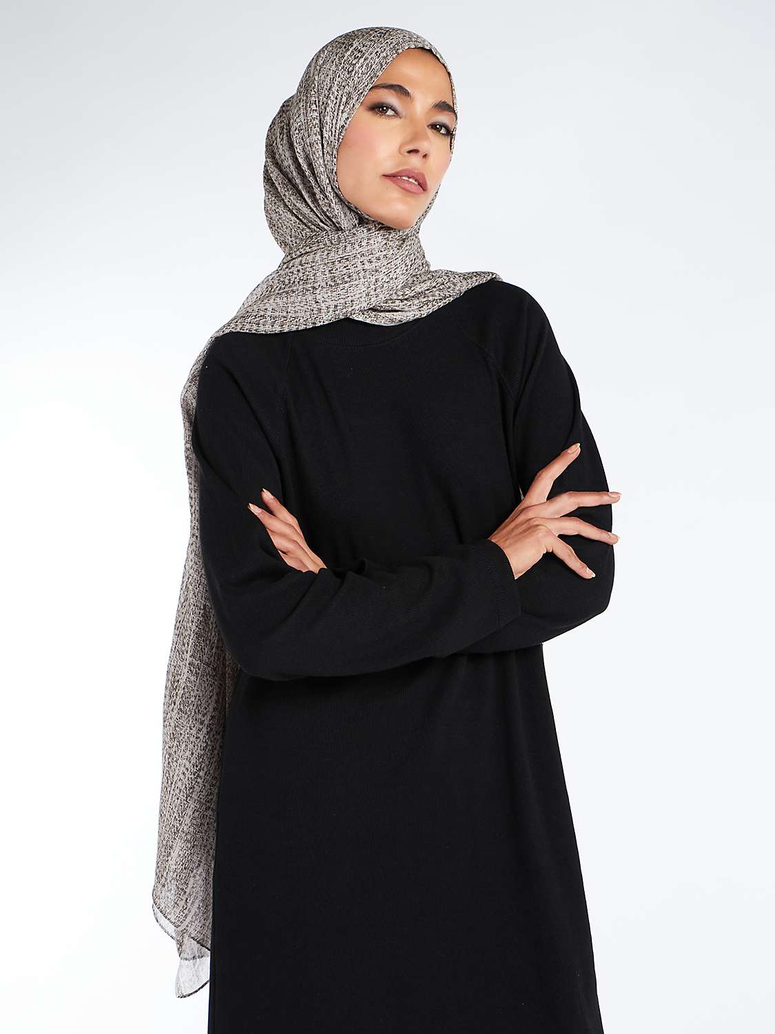 Buy Aab Arcilla Abstract Print Hijab, Natural/Multi Online at johnlewis.com