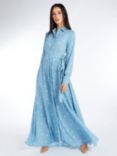 Aab Polka Dot Maxi Dress, Blue Sky