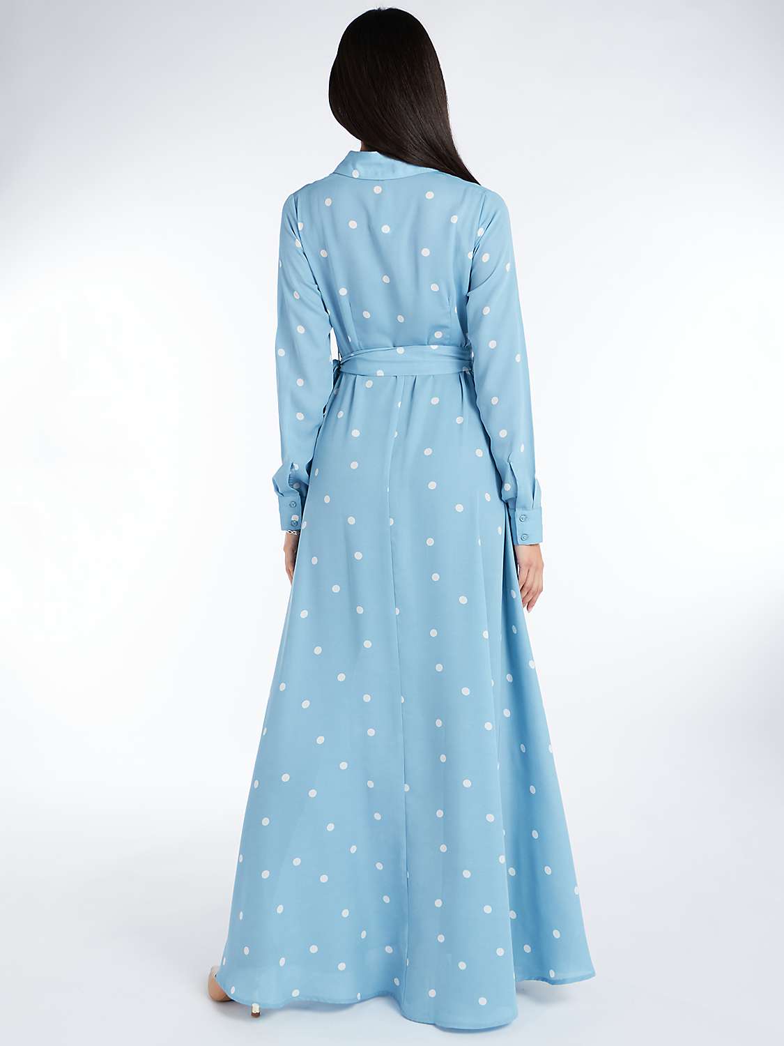 Buy Aab Polka Dot Maxi Dress, Blue Sky Online at johnlewis.com