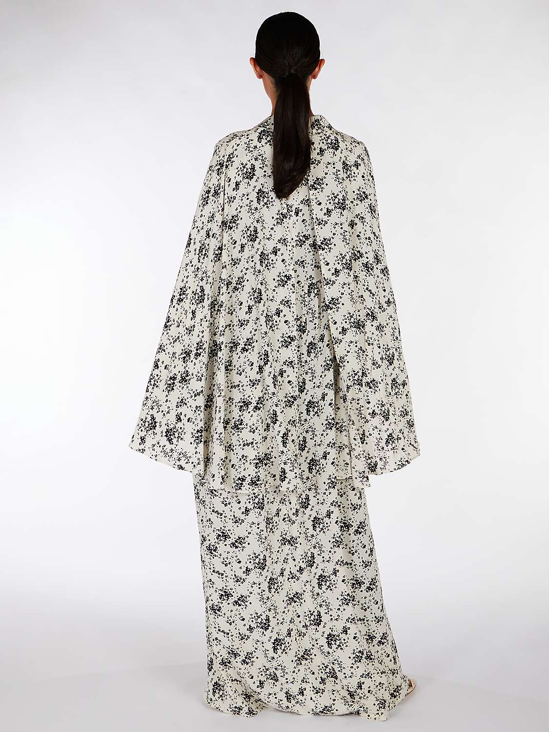 Buy Aab Butterfly Sleeve Maxi Dress, Black/Multi Online at johnlewis.com