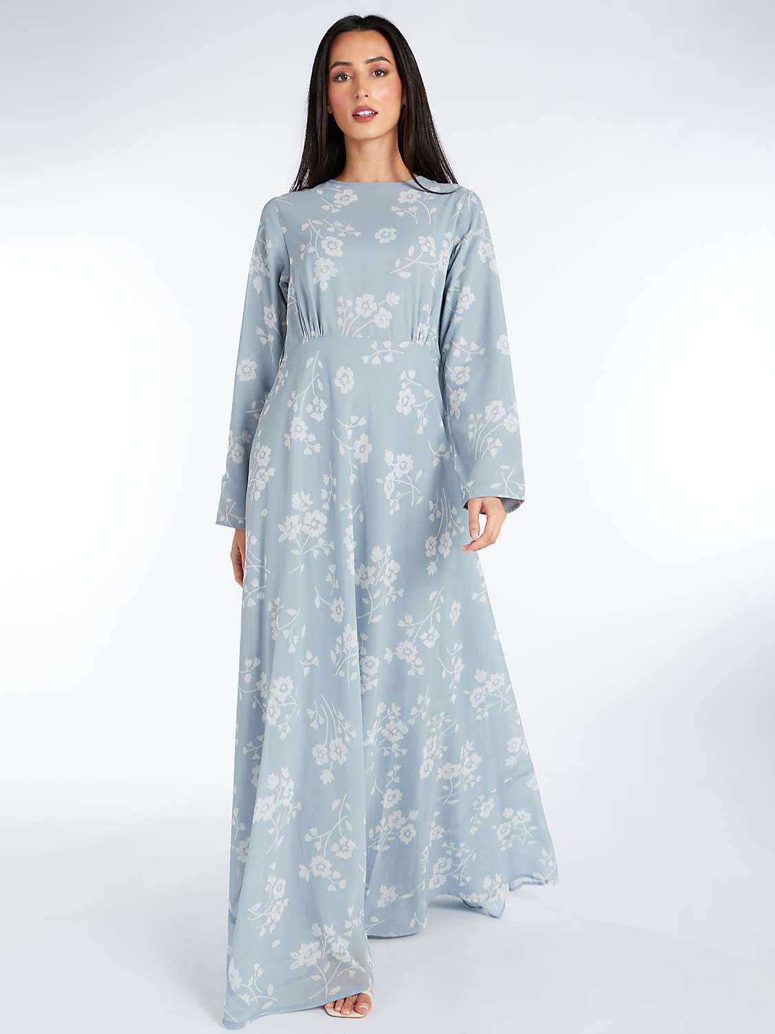 Buy Aab Camellia Maxi Dress, Blue Online at johnlewis.com