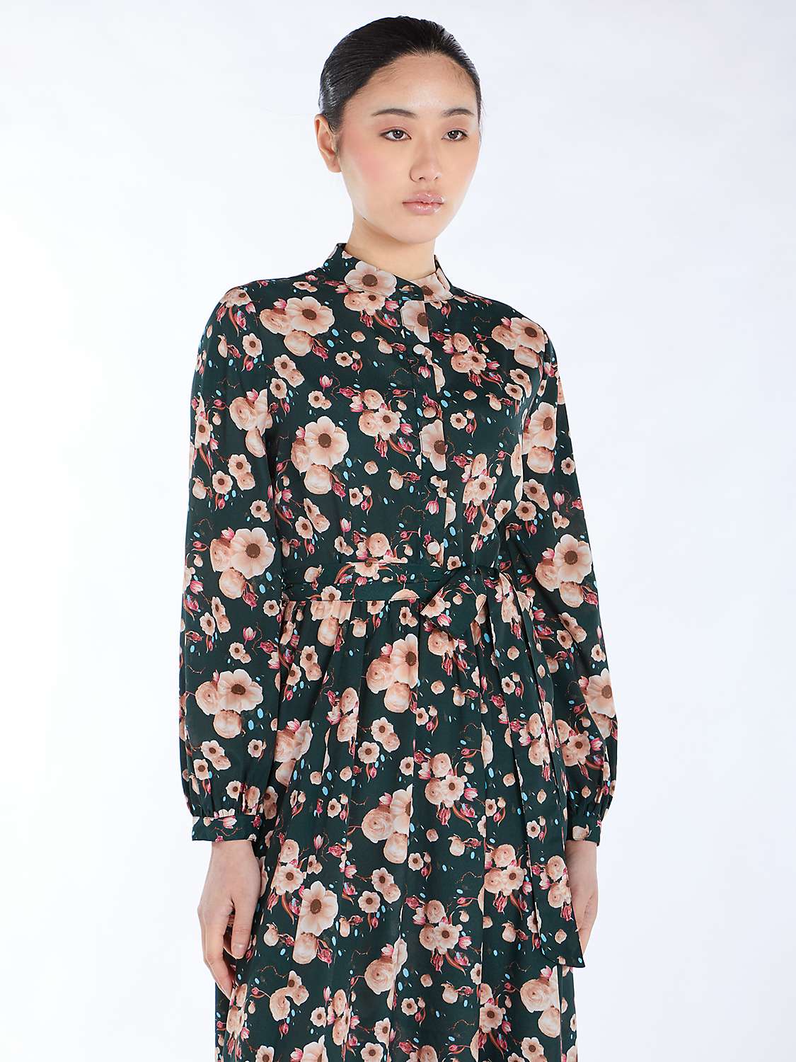 Buy Aab Cosmos Floral Print Maxi Dress, Green/Multi Online at johnlewis.com