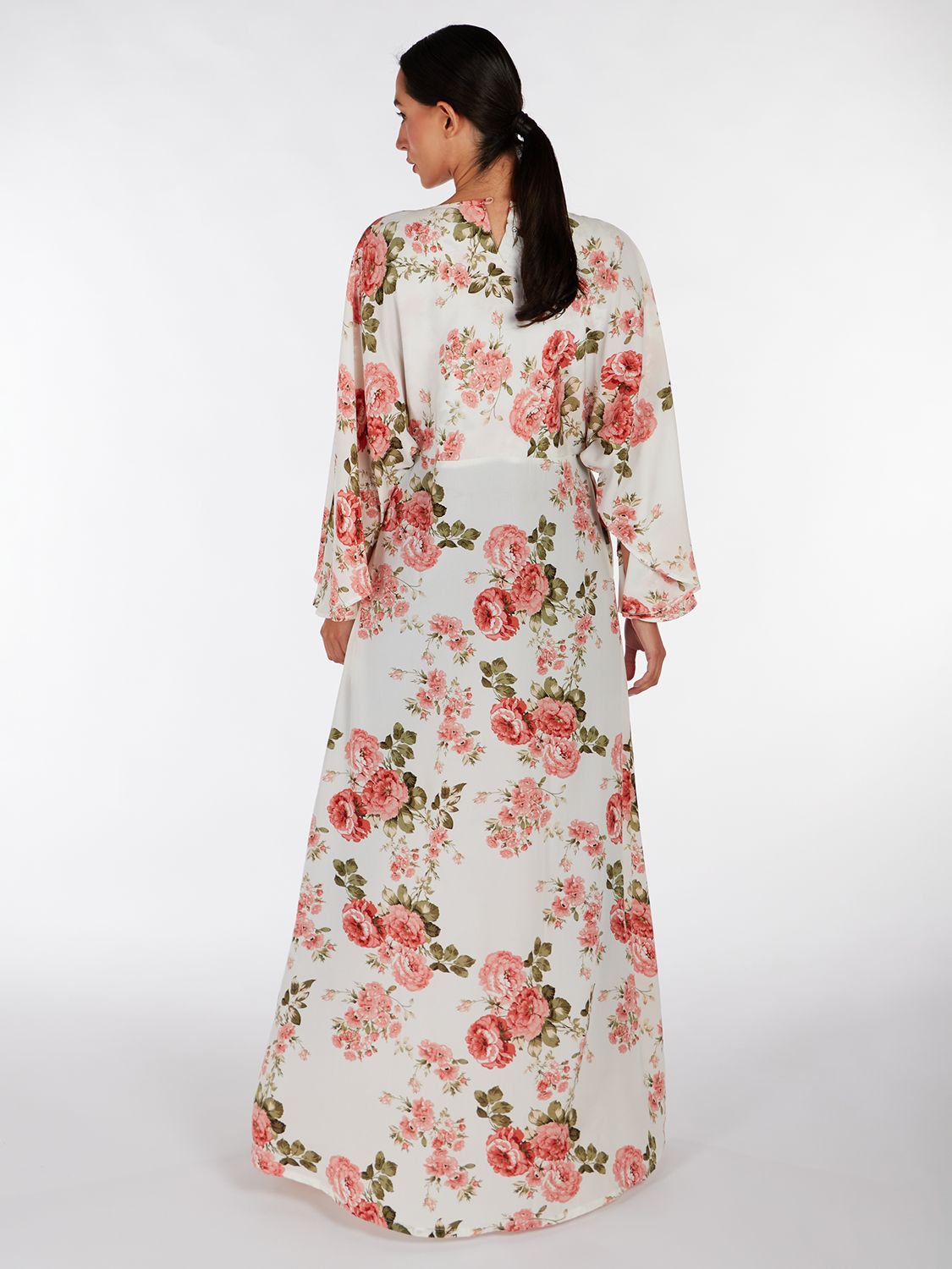 Aab Grasse Rose Print Maxi Dress, Pink/Multi, S Regular