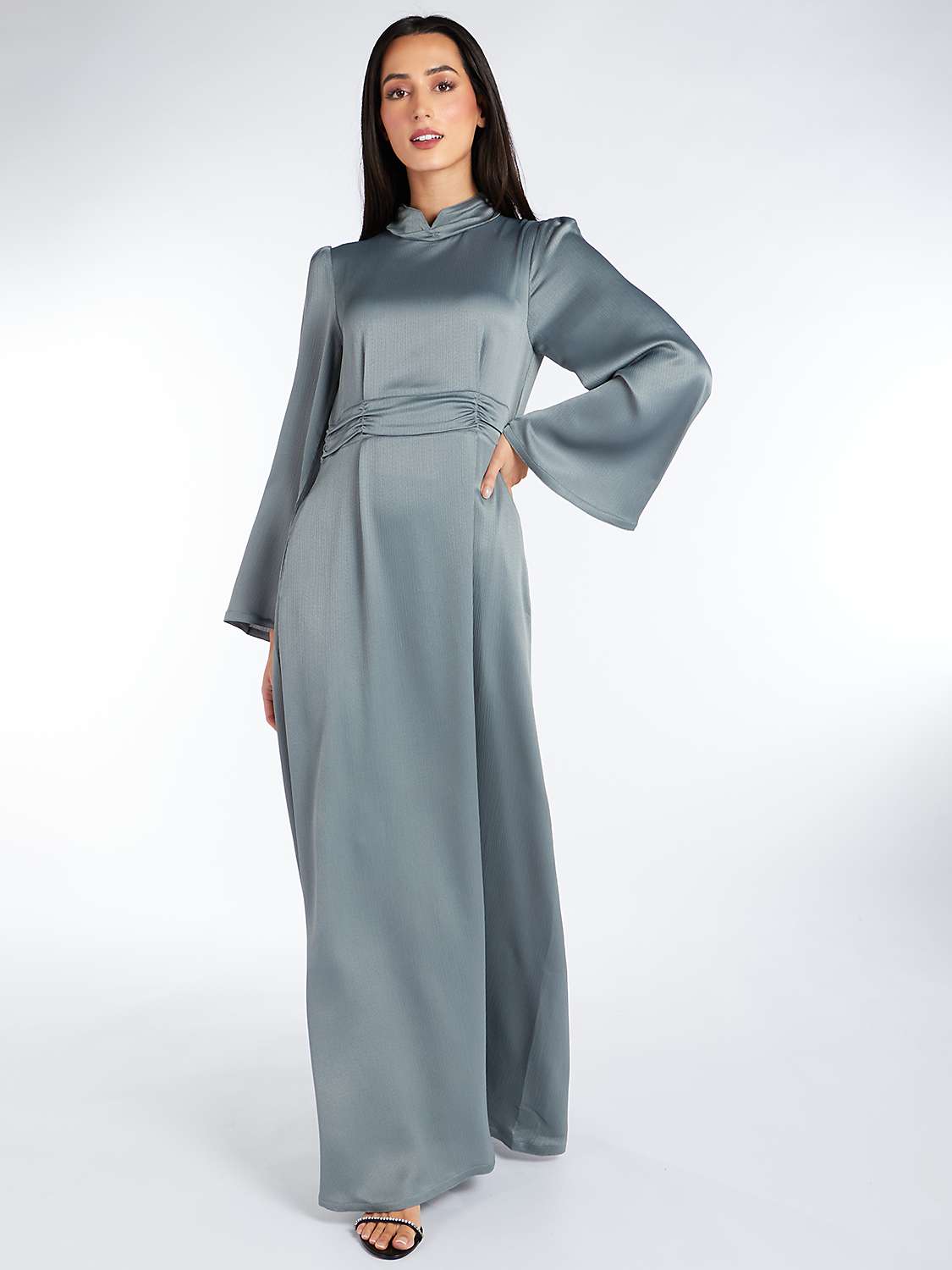 Buy Aab Rayie Maxi Dress, Green Mid Online at johnlewis.com