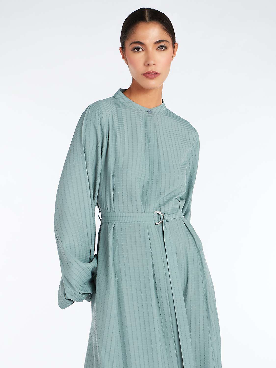 Buy Aab Sage Jacquard Maxi Dress, Green Mid Online at johnlewis.com