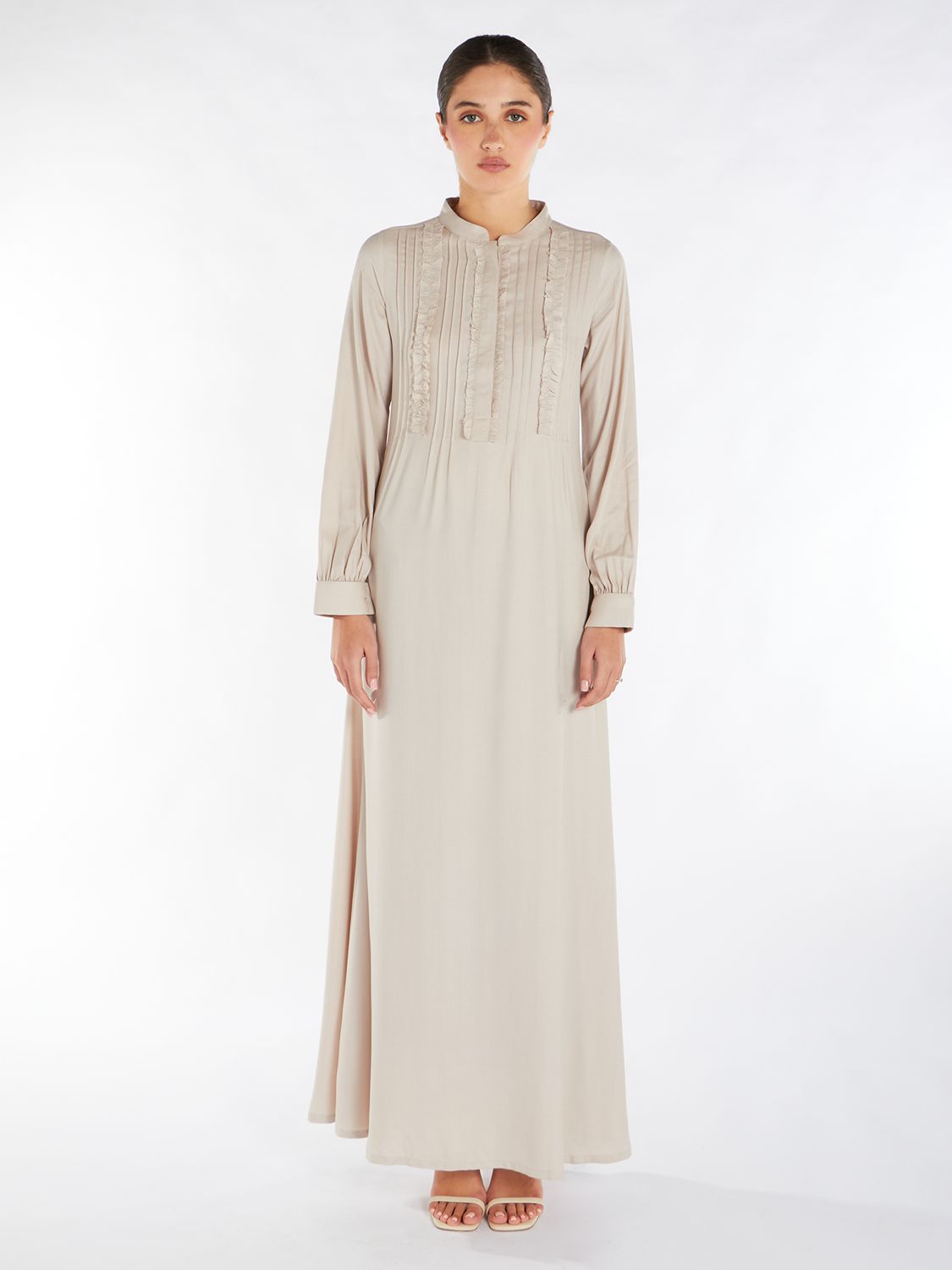 Aab Venetian Waters Maxi Dress, Grey Light, S Regular