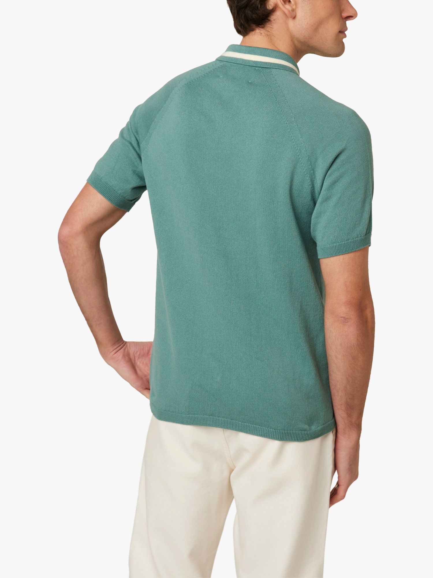 Peregrine Textured Polo Shirt, Green, M