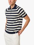 Peregrine Rugby Polo Shirt, Navy/White