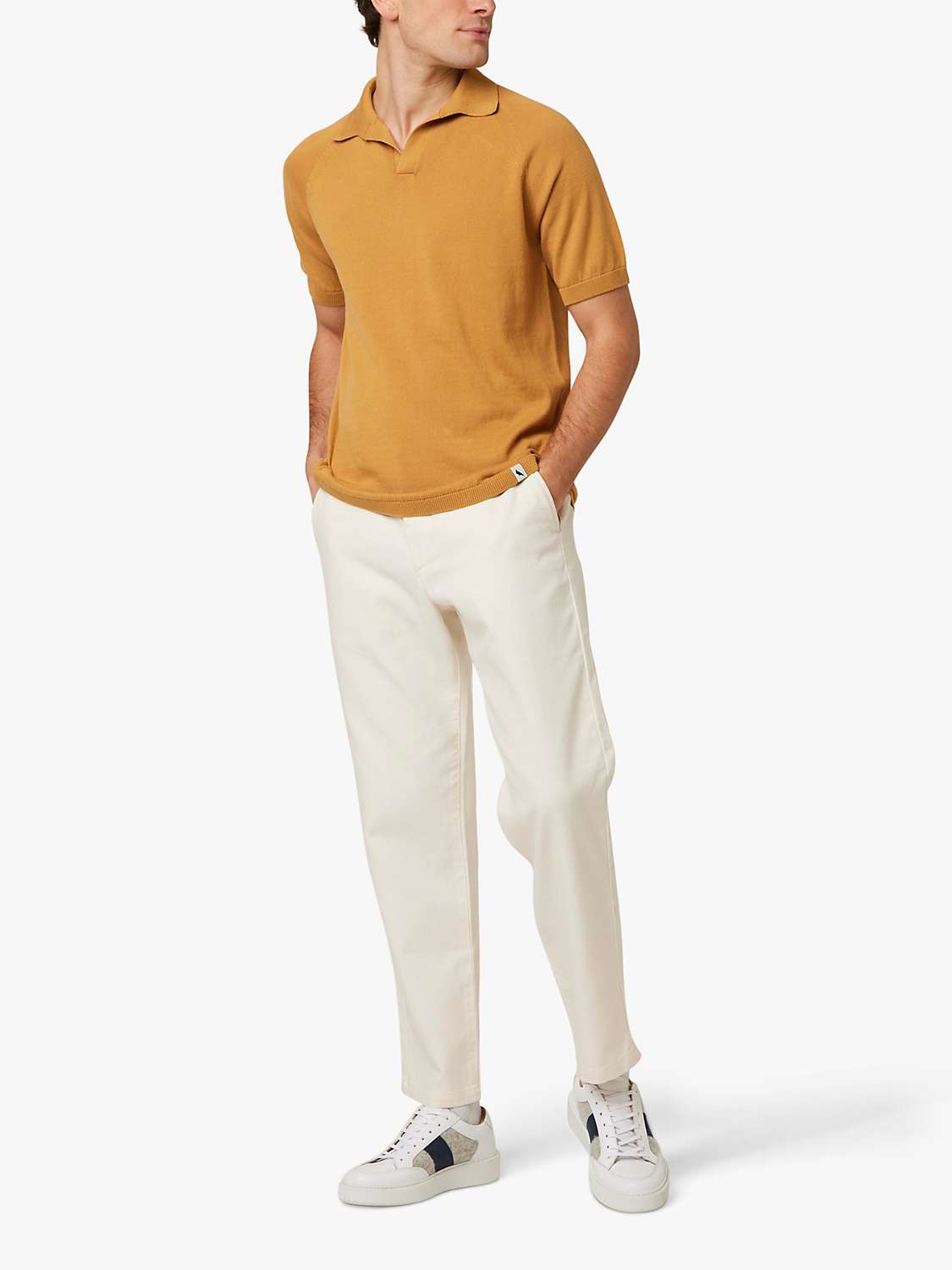 Buy Peregrine Emery Polo Shirt, Amber Online at johnlewis.com