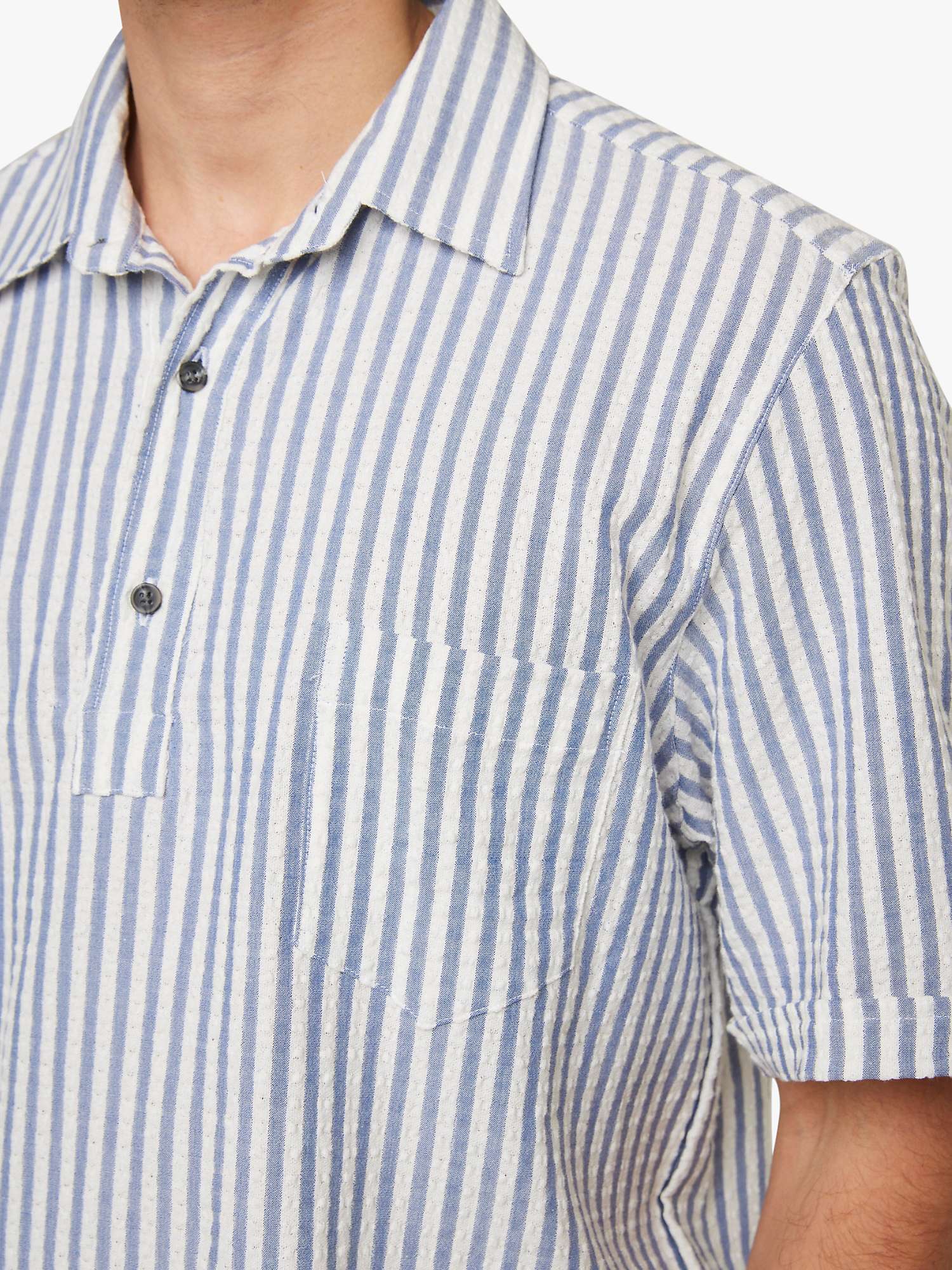 Buy Peregrine Cabin Short Sleeve Shirt, Blue/White Online at johnlewis.com