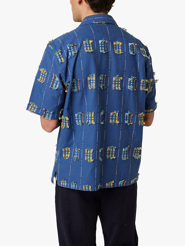 Peregrine Creek Short Sleeve Shirt, Blue/Multi