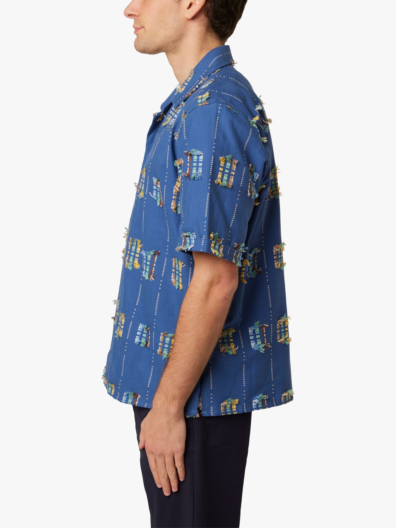 Peregrine Creek Short Sleeve Shirt, Blue/Multi, S