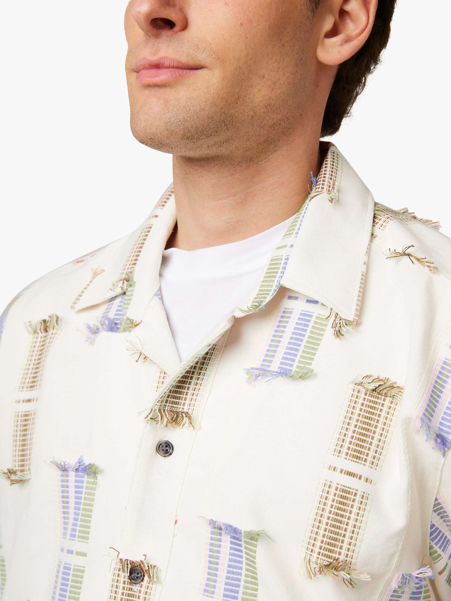 Buy Peregrine Creek Short Sleeve Shirt, White/Multi Online at johnlewis.com