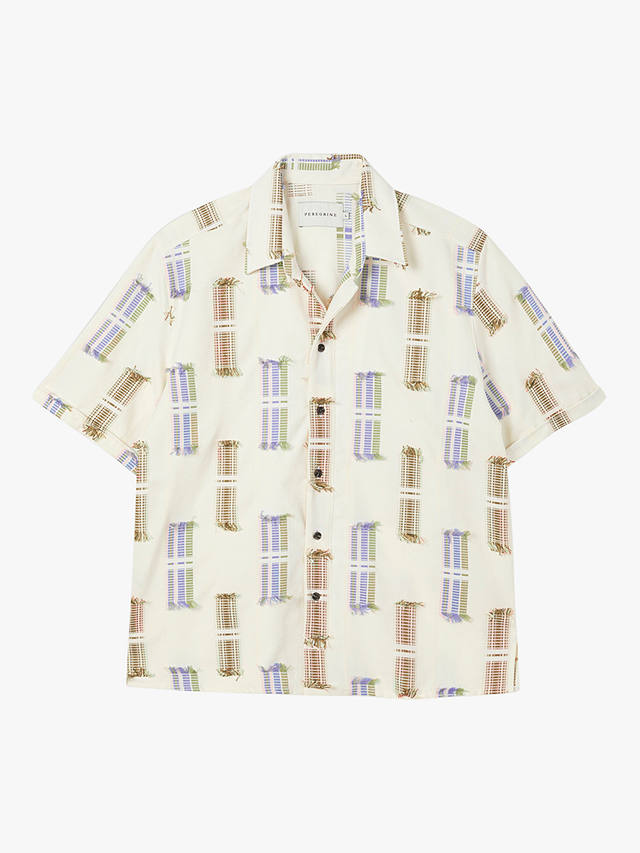 Peregrine Creek Short Sleeve Shirt, White/Multi