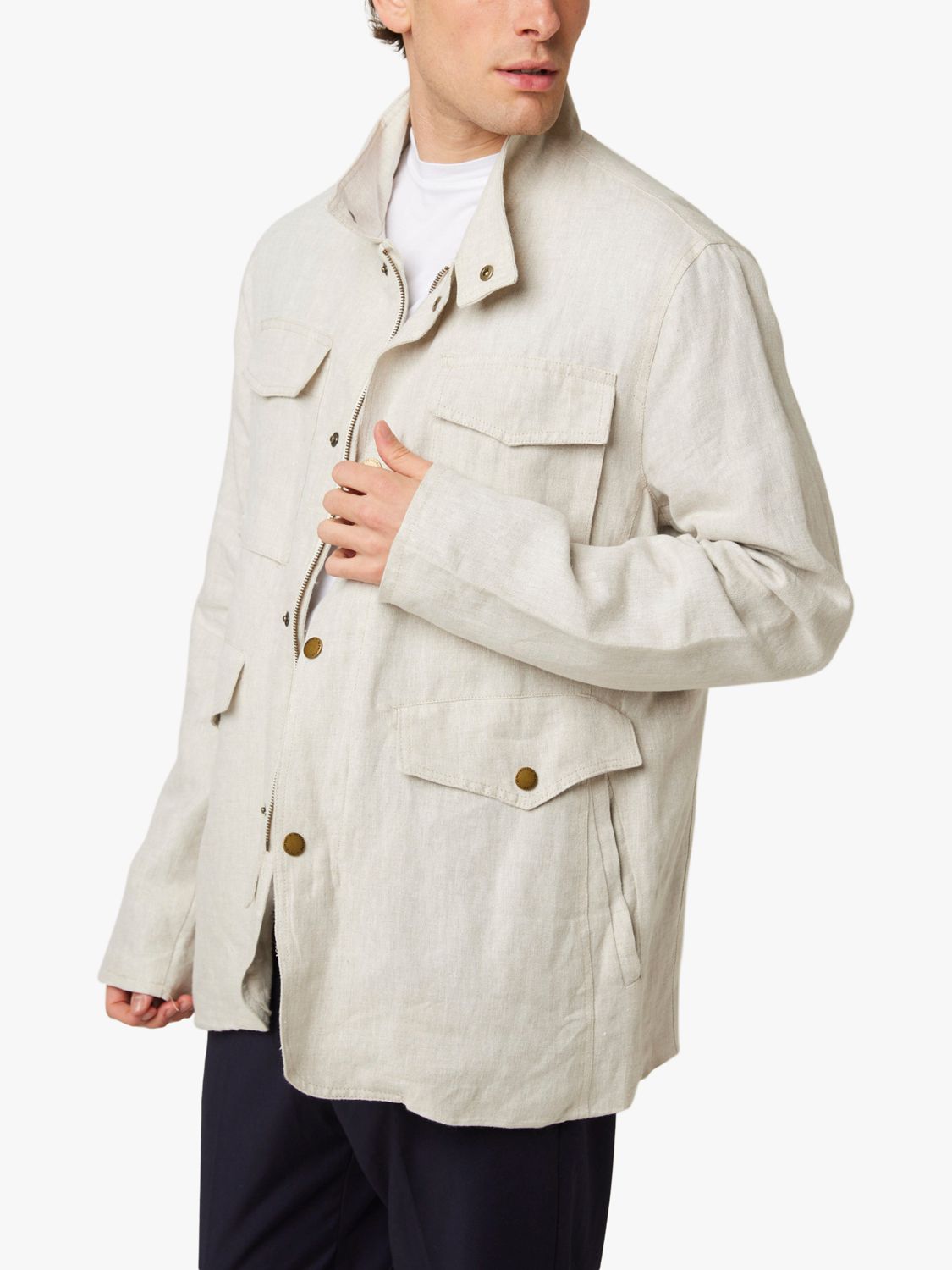 Buy Peregrine Malvern Linen Jacket, Natural Online at johnlewis.com