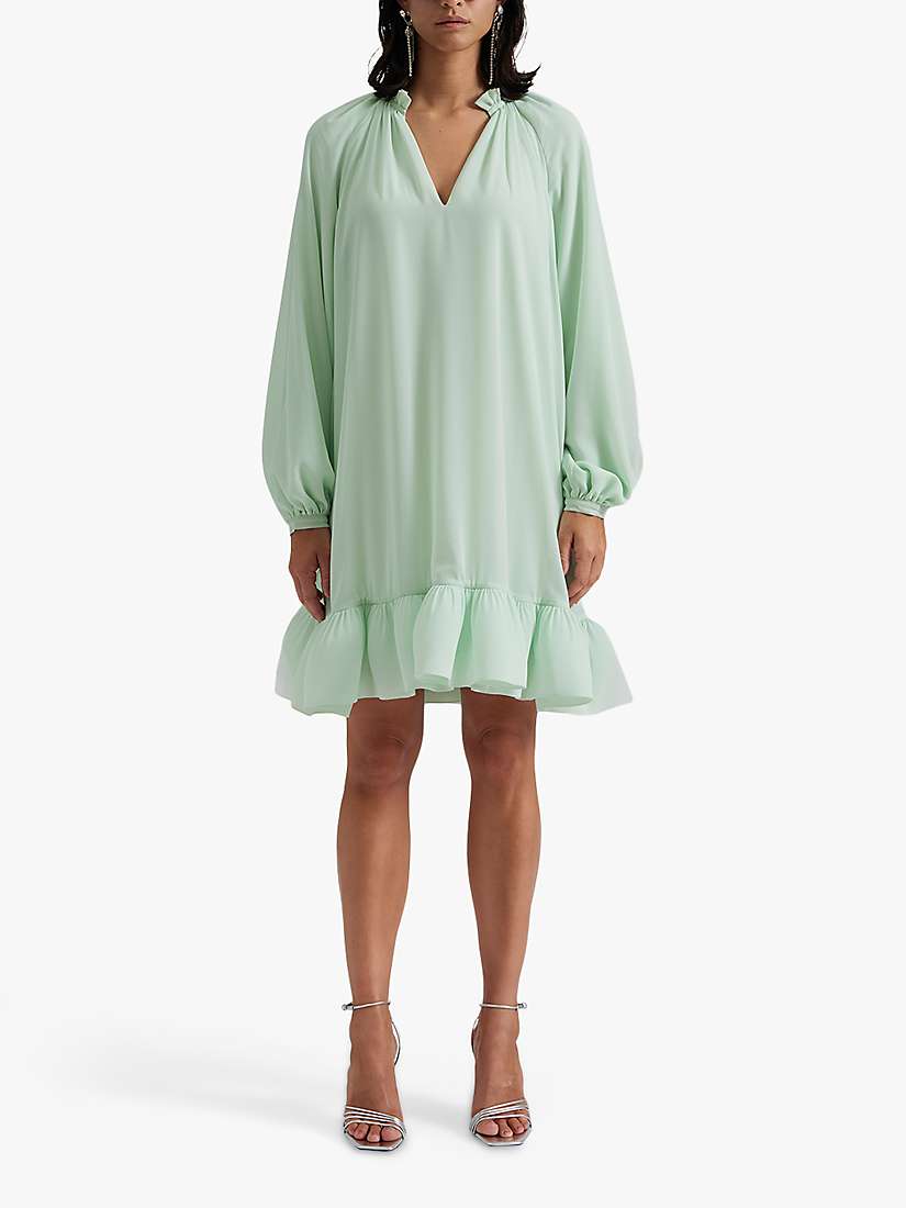 Buy Malina Alva Frill Hem Mini Dress, Mint Online at johnlewis.com